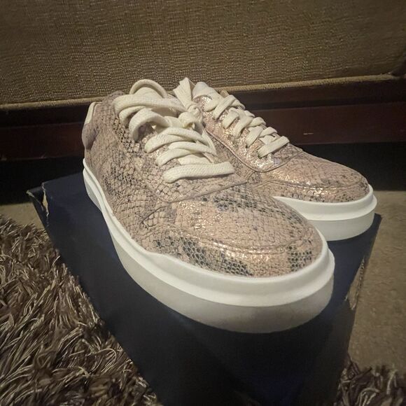 Cole Haan Grand Pro Rally Pink Faux Exotic Print Leather Shoes Women's Size 6 - Picture 5 of 13